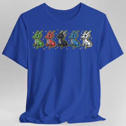 Chromatic Dragons Pixel Art T-shirt