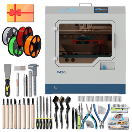 CreatBot F430 Dual Extruder Large Enclosed Chamber 3D Printer Bundle