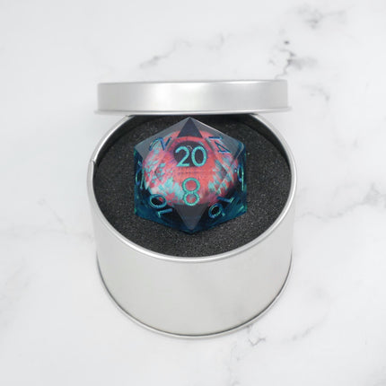Cthulhu's Eye | Giant D20 Moving Eye DnD Dice | Acrylic RPG Gaming Dice