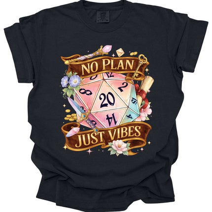 D&D Shirt No Plan Just Vibes - Comfort Colors