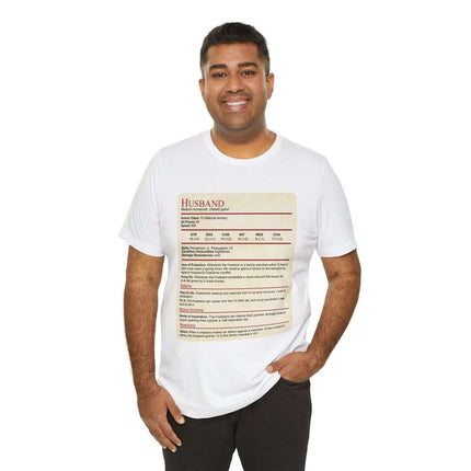 DnD Husband Stat Block T-Shirt