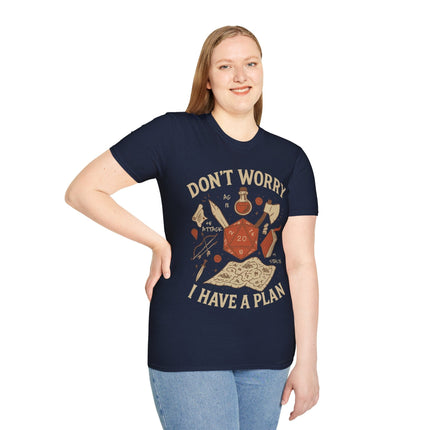 Don't Worry I have a Plan D&D T-Shirt
