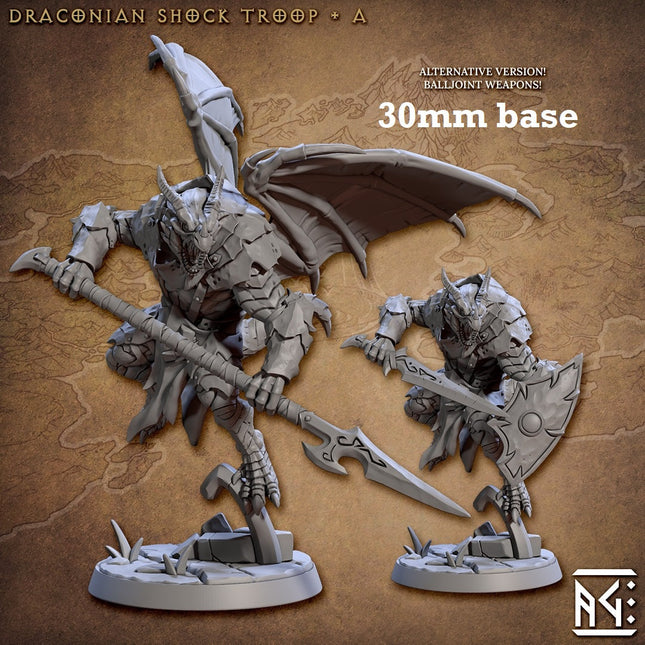 Draconian Shock Troop: Sculpt A (Male Dragonborn Soldier)