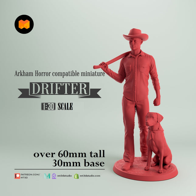 Arkham Compatible Investigator: The Drifter (Ashcan Pete with Dog)