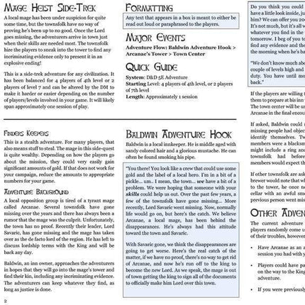 Mage Heist Adventure