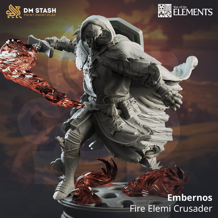 Embernos, Fire Elemi Crusader (Male Half-Elf Mage)