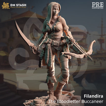 Filandira, The Bloodletter Buccaneer (Female Human Pirate)