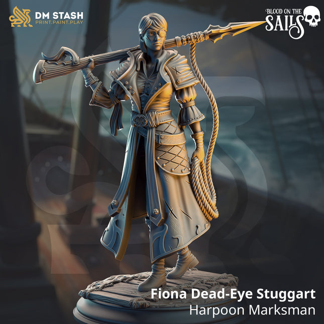 Fiona "Dead-Eye" Stuggart, Harpoon Marksman (Female Human Pirate Sharpshooter)