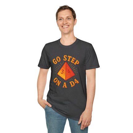 Go Step On A D4 Funny DnD T-Shirt