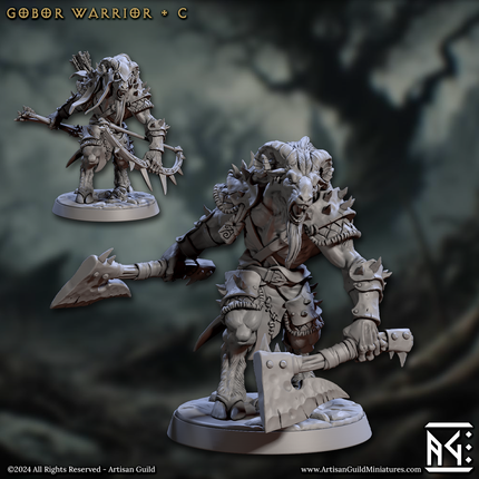 Gobor Warrior - Sculpt C (Male Capra Fighter)
