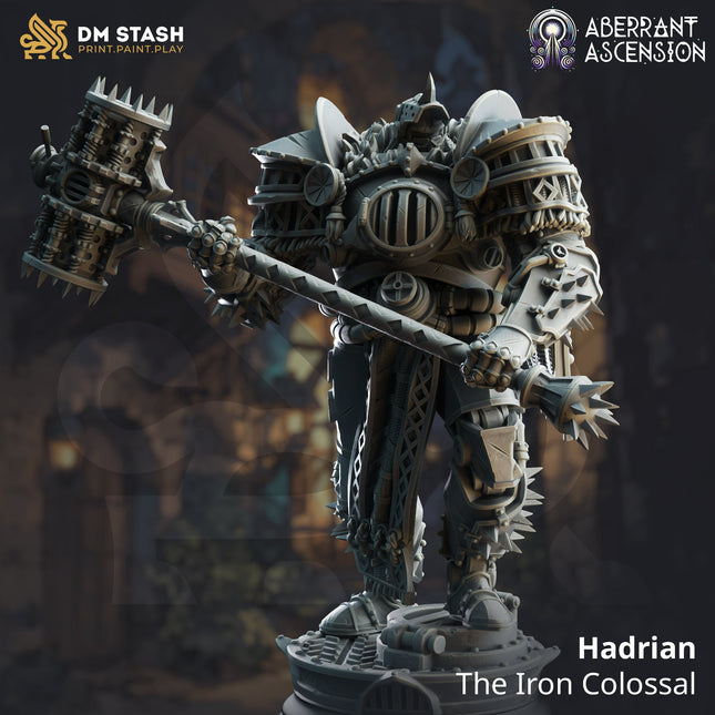 Hadrian, the Iron Colossal (Male Warforged Barbarian)