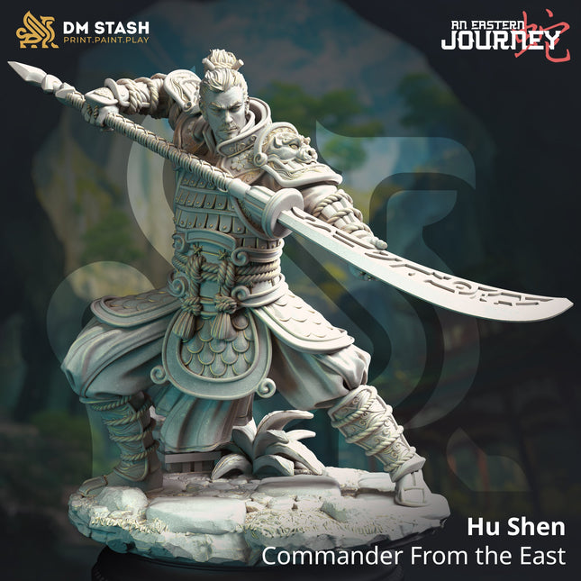 Hu Shen, Commander from the East (Male Human Fighter)
