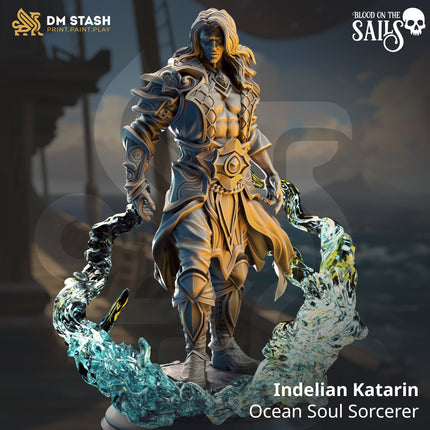 Indelian Katarin, Ocean Soul Sorcerer (Male Elf Sorcerer)