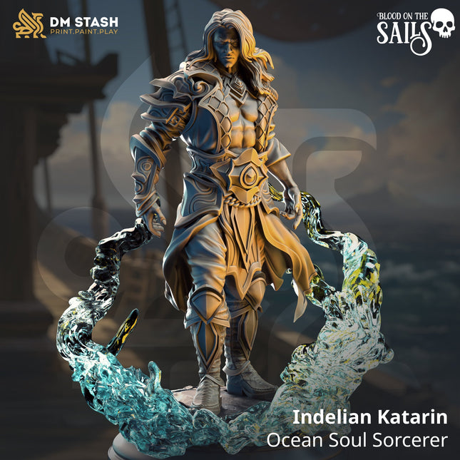 Indelian Katarin, Ocean Soul Sorcerer (Male Elf Sorcerer)