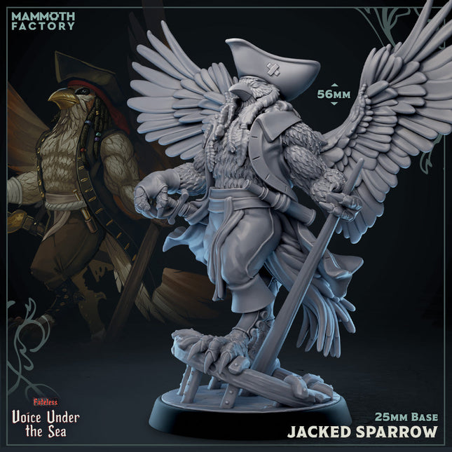 Jacked Sparrow (Absolutely Shredded Aarakocra Pirate)