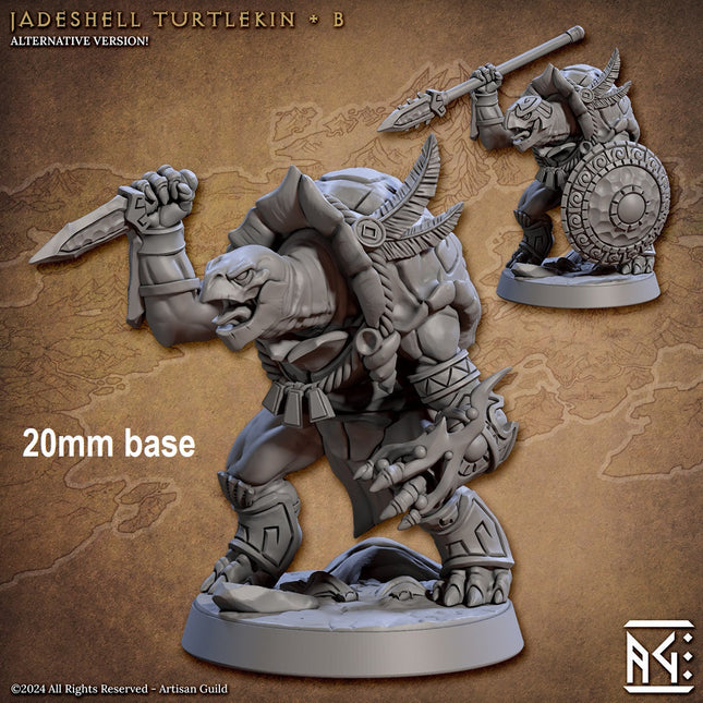 Jadeshell Turtlekin Warrior (Base Sculpt B)