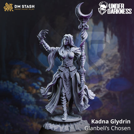 Kadna Glydrin, Glanbeli’s Chosen (Female Drow Cleric)