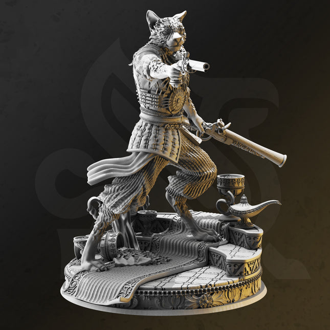 Kara'Ta, Sultan's Bodyguard (Male Tabaxi Gunslinger)