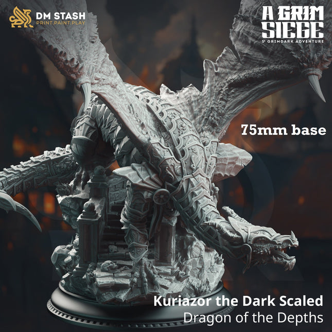 Kuriazor the Dark Scaled, Dragon of the Depths