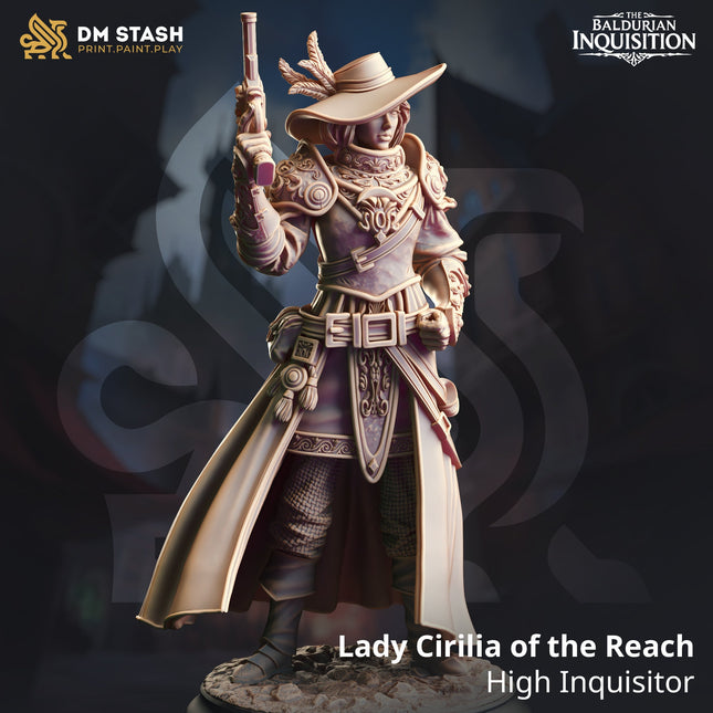 Lady Cirilia of the Reach, High Inquisitor (Female Human Gunslinger)
