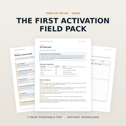 The First Activation Field Pack