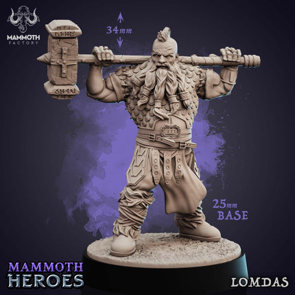 Lomdas (Male Dwarf Barbarian)