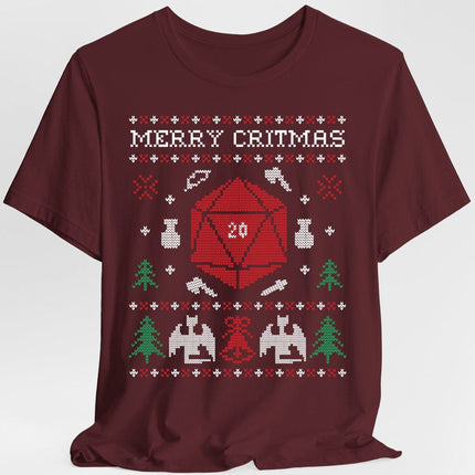 Merry Critmas Ugly Sweater T-shirt
