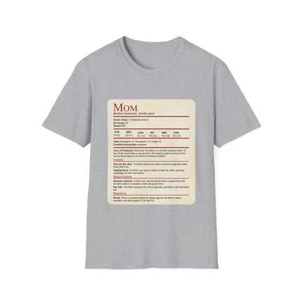 Mom DND Shirt - Funny Stat Block