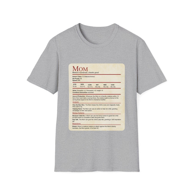 Mom DND Shirt - Funny Stat Block