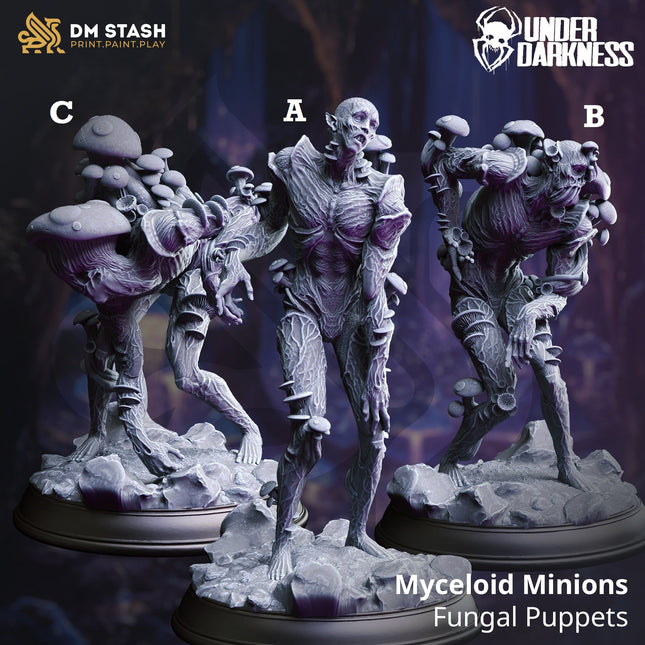 Myceloid Minions, Fungal Puppets (Drow Mushroom Zombies)