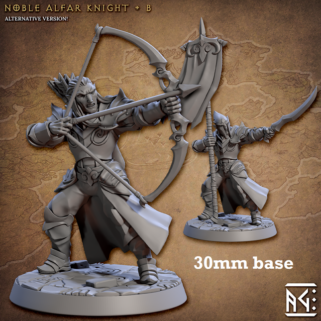 Noble Alfar Knight: Sculpt B (Male High Elf Ranger / Bannerman)