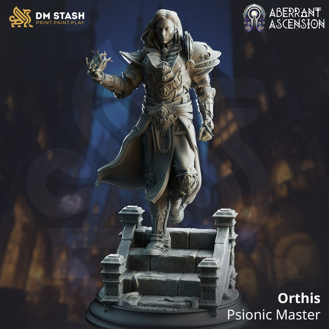 Orthis, Psionic Master (Male Human Wizard)