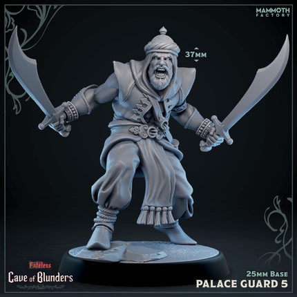 Palace Guard with Scimitar: Sculpt 5 (Male Human Fighter)