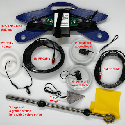 NO TUNE 40/20 Meter End-Fed Antenna with Setup Kit