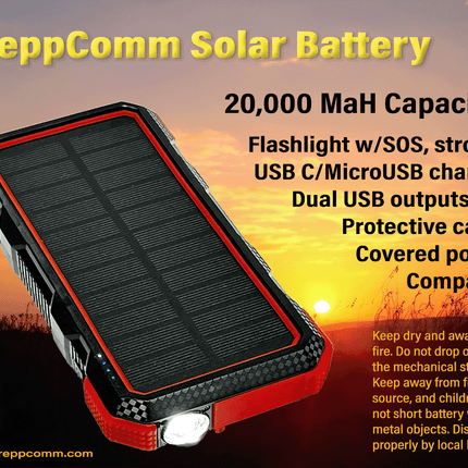 PreppComm Solar Battery
