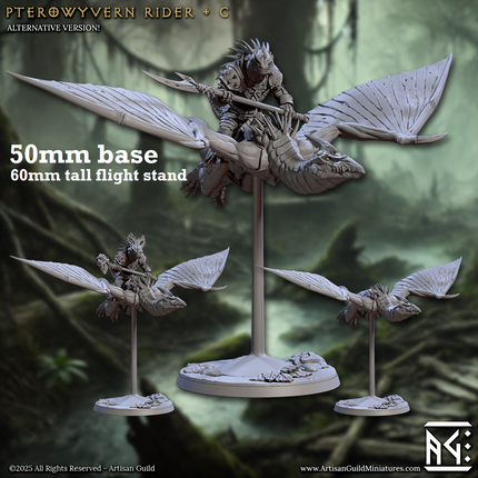 Pterowyvern Rider: Sculpt C (Pterodactyl Cavalry Unit)