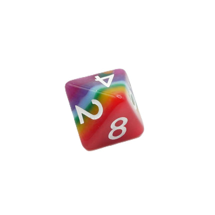 Rainbow Redux - 7 Piece DnD Dice Set | Acrylic RPG Gaming Dice
