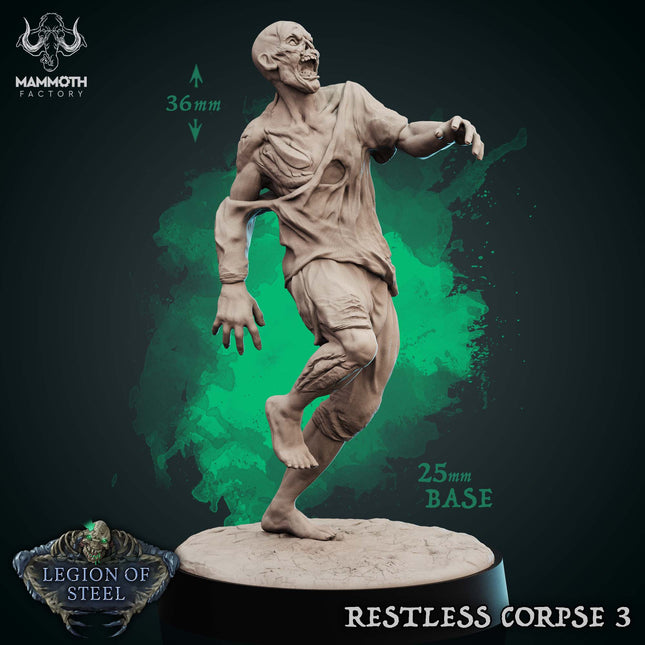 Restless Corpse: Sculpt 3 (Shambling Zombie)