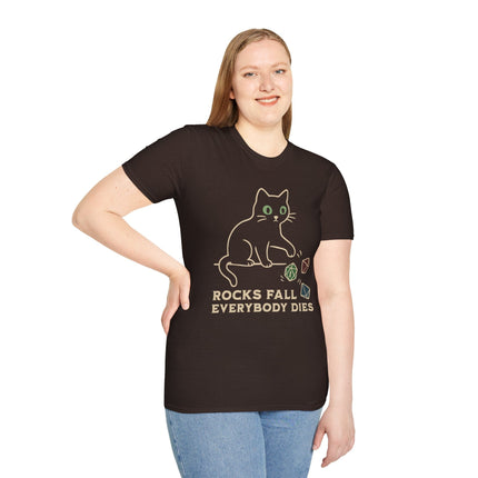 Rocks Fall Everybody Dies Cat Dice T-Shirt