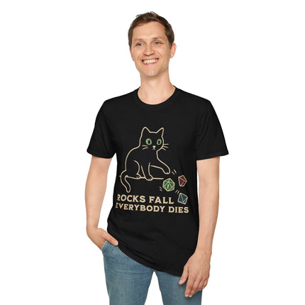 Rocks Fall Everybody Dies Cat Dice T-Shirt