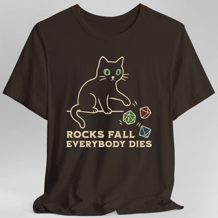 Rocks Fall Everybody Dies Cat Dice T-Shirt