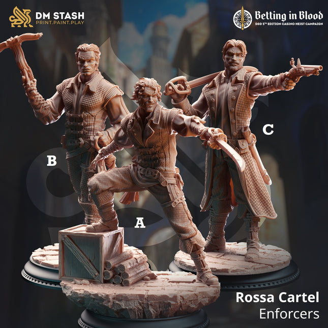 Rossa Cartel Enforcers (Male Human Fighters)