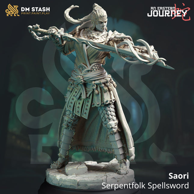 Saori, Serpentfolk Sellsword (Female Yuan-ti Mercenary)