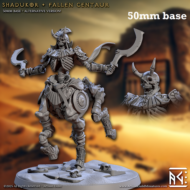 Shadukor, Fallen Centaur (Horned Skeleton Warrior)