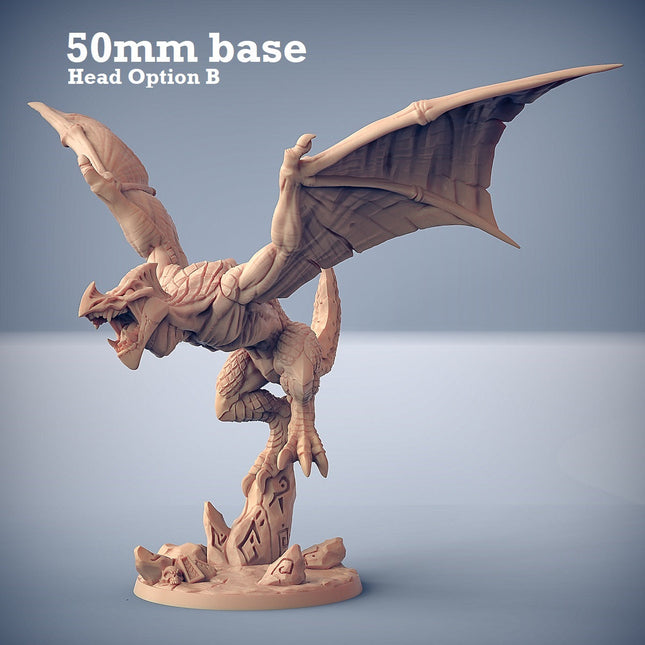 Xol'toa on Sky-Terror (Lizardfolk Warlord on Winged Dinosaur Cavalry Unit)