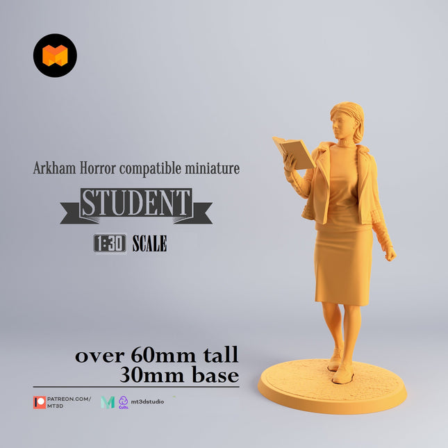 Arkham Compatible Investigator: The Student (Amanda Sharpe)