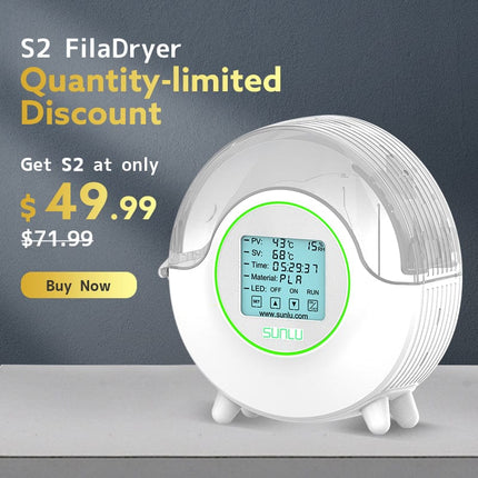 SUNLU S2 FilaDryer, 360°C Heating 3D Printer Filament Dryer