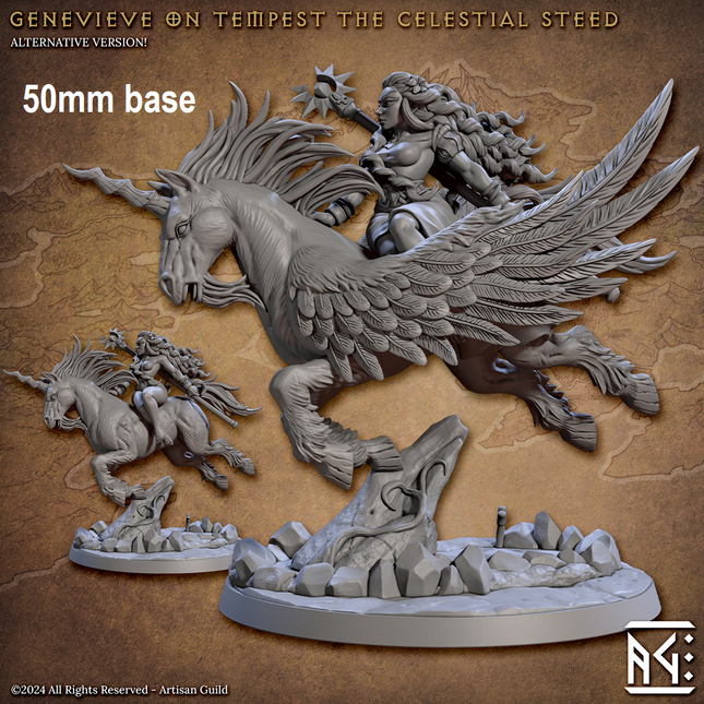 Tempest the Celestial Steed (With or Without Rider)