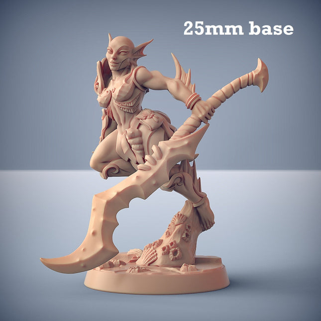 Triton Raider: Sculpt D (Female Merfolk Soldier)