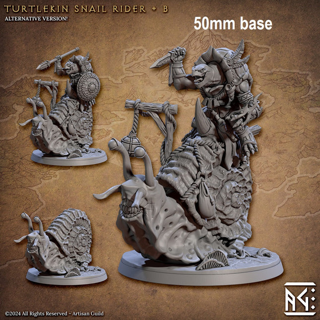 Turtlekin Snail Rider (Base Sculpt B)
